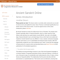 Introduction to Ancient Sanskrit