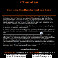 Chandas - Devanagari Unicode Open Type Font