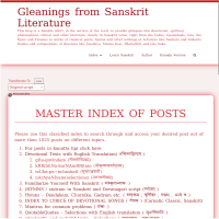 Gleanings from Sanskrit Literature