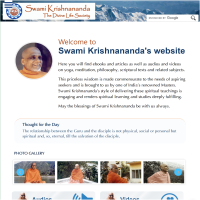 Swami Krishnananda - The Divine Life Society - eBooks, Articles, Photos, Audios and Videos on Yoga, Meditation, Spiritual Practice, Philosophy and Hindu Scriptures.