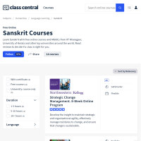 10+ Sanskrit Courses [2022] | Learn Online for Free | Class Central