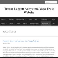 Yoga Sutras – Trevor Leggett Adhyatma Yoga Trust Website