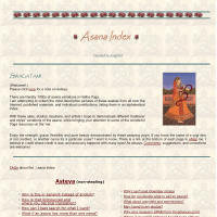 Online Asana Index (Sanskrit - English)